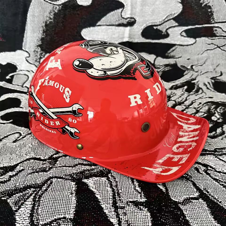 Casco Mezzo Retro Anni '90 – Stile Vintage da Strada - Meowbutter