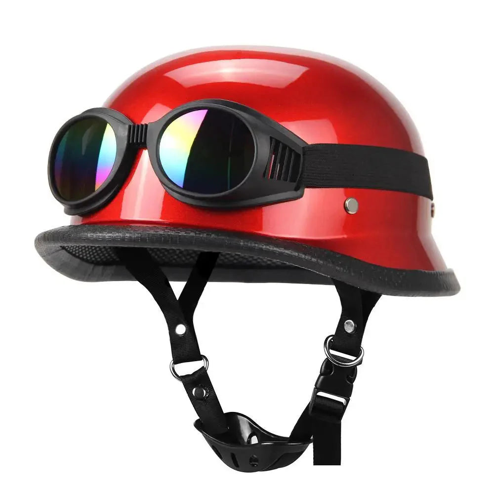 DOT Certification Half Helmet Retro Motorcycle - Meowbutter