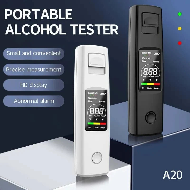 Etilómetro Digital - 0,000–0,199% BAC - Sensor de Alta Sensibilidade - Recarregável USB-C | meowbutter