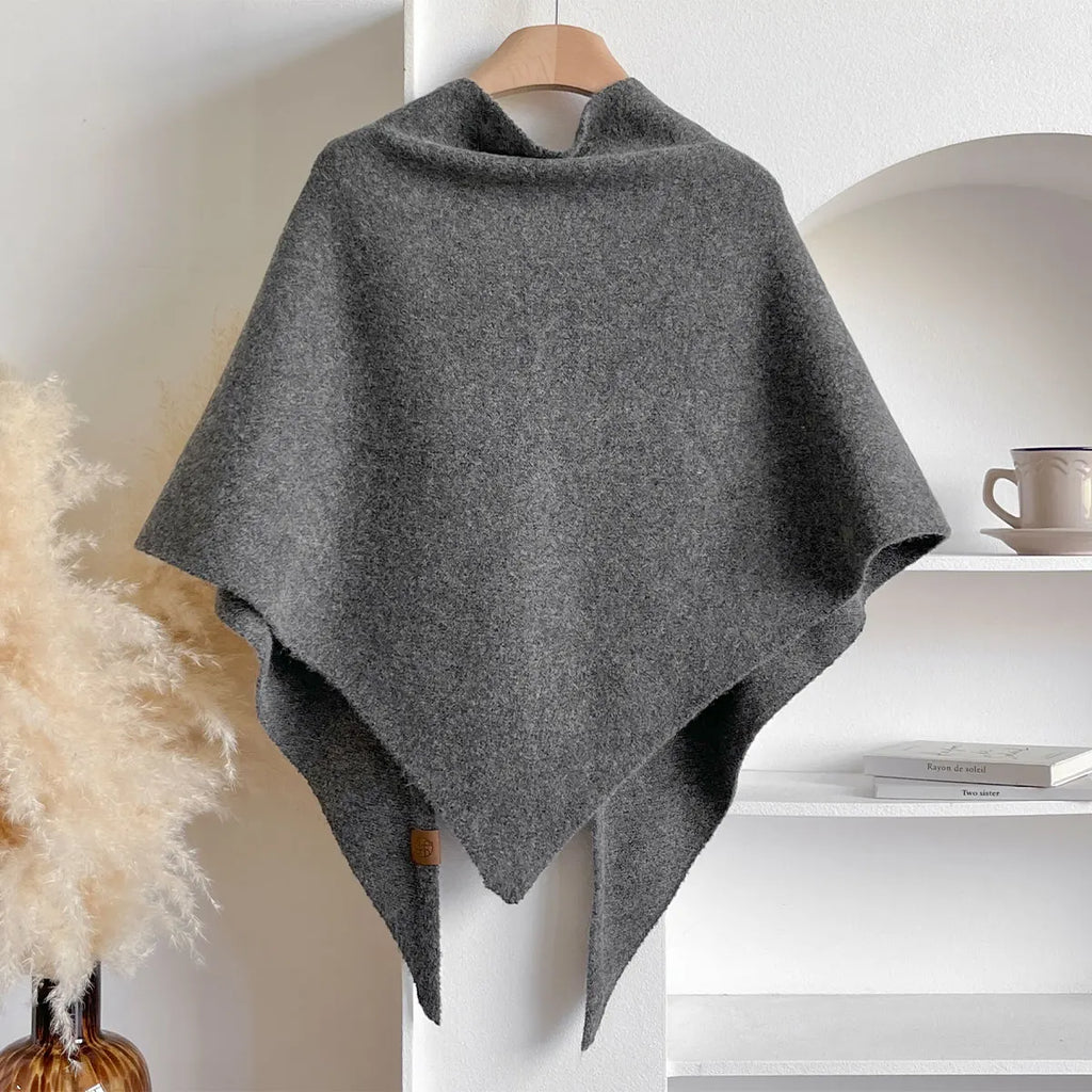 The Fleece Shawl With Elegant Draping And Lightweight Warmth