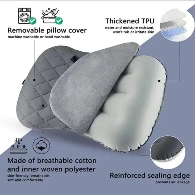 Ultralight Inflatable Pillow For Camping And Travel
