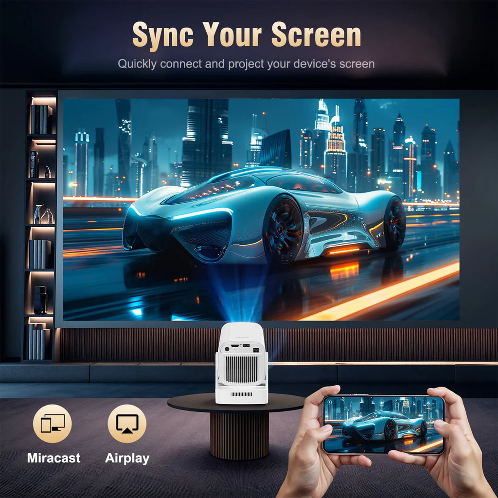 Smart 4K Projector with Auto Focus & Voice Control