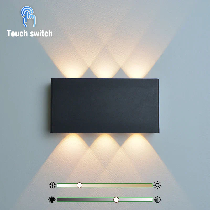 Lume da Parete Ricaricabile LumiBlock | Design Minimalista Effetto Legno | Meowbutter