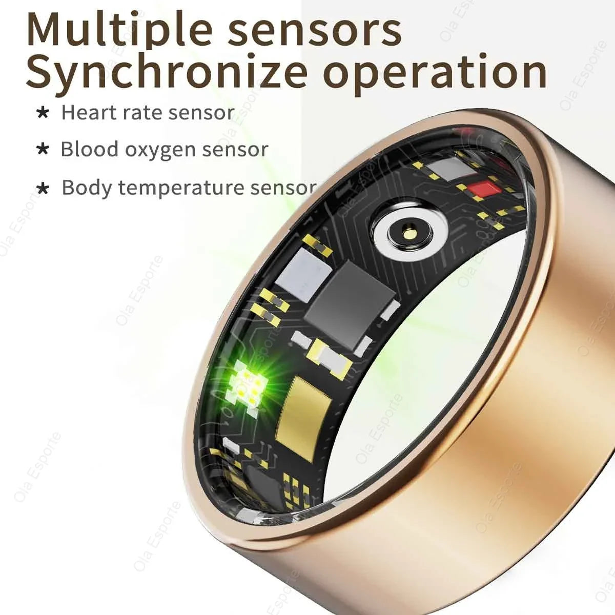 Anillo inteligente - Monitor de frecuencia cardíaca y SpO2 - Monitor de sueño - Resina - Tallas 9-14 - 3 colores | meowbutter