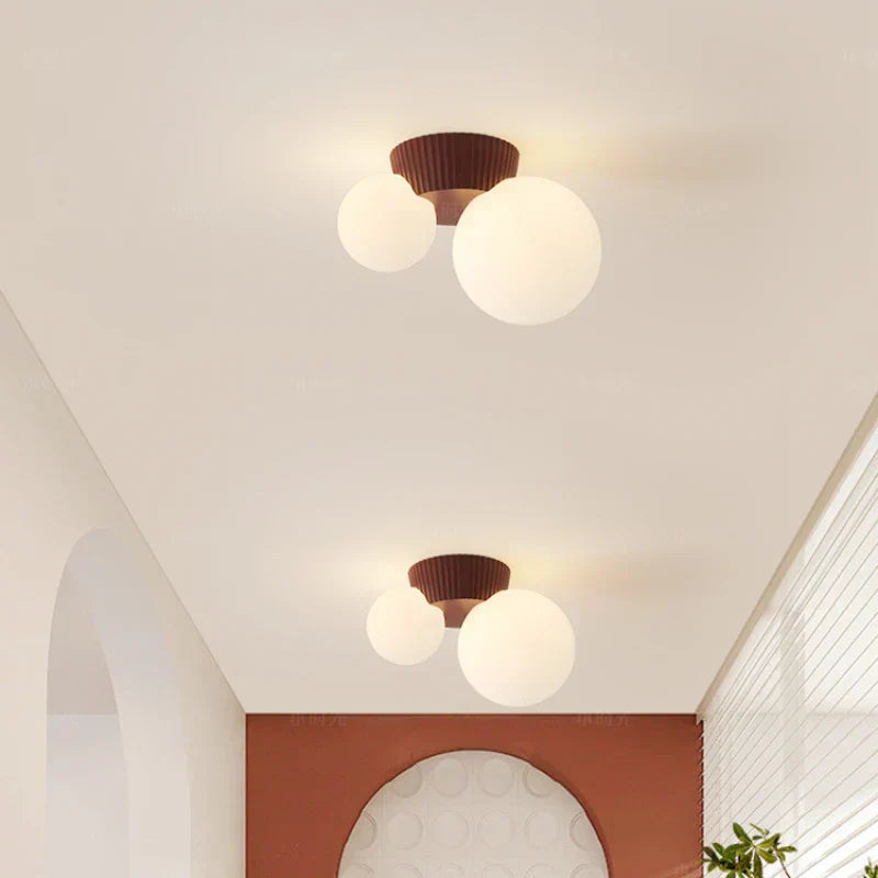 Luméa Ceiling Light | French Modern Double Globe Design | Meowbutter