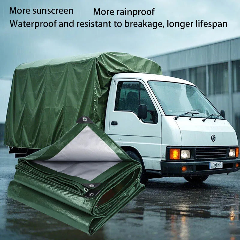 Tungt Vattentätt Presenning - UV-beständig - 3 Storlekar 2×3m till 3×4m - Grön | meowbutter