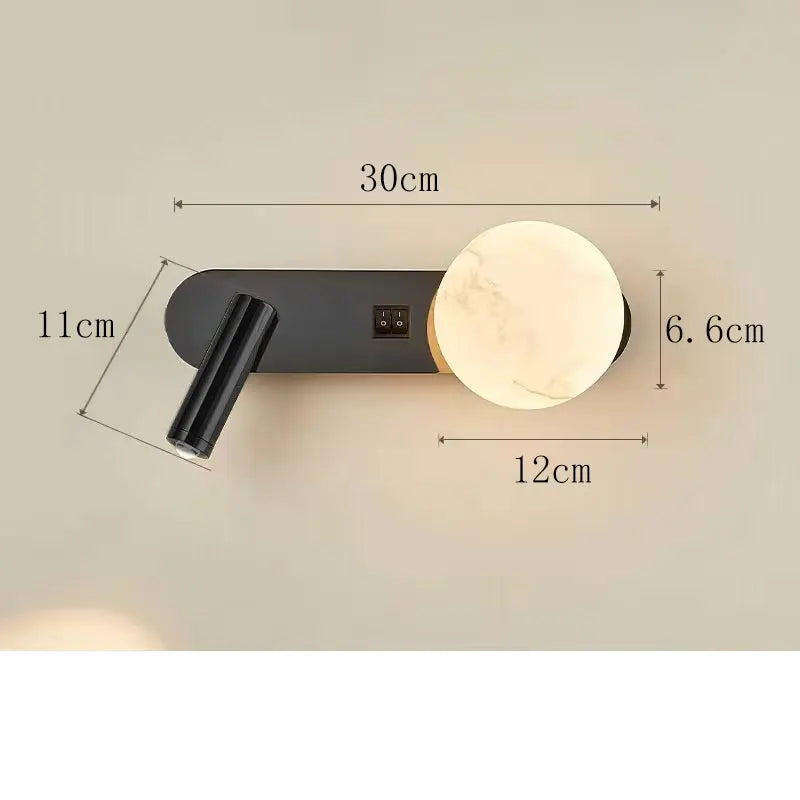 LunarBeam Dual Wall Light | Modern Nordic Bedside Design | Meowbutter