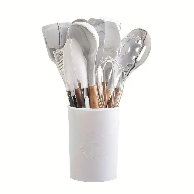 Set di utensili da cucina in silicone da 12 pezzi per la cucina di tutti i giorni