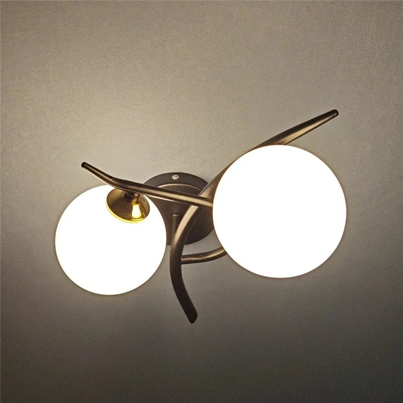 Lunara Wall Light | Nordic Dual Globe LED Design | Meowbutter