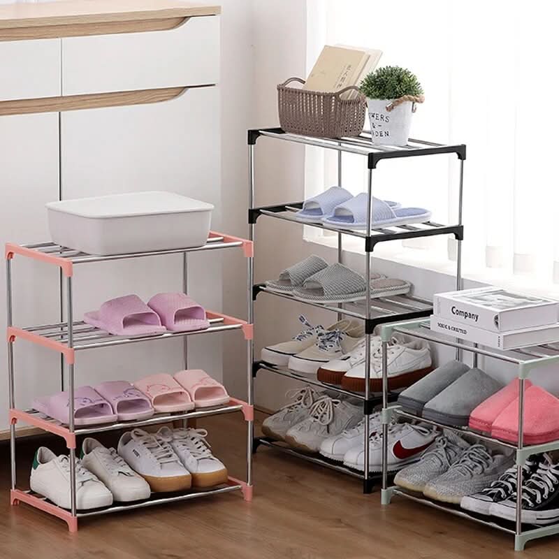 Haushalts-Schuhregal mit mehrstufigem Stauraum | meowbutter