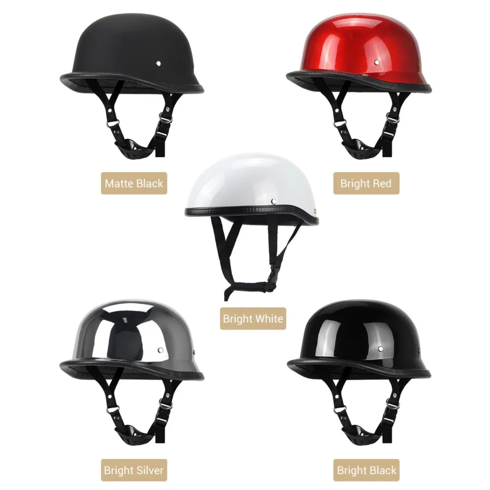 DOT Certification Half Helmet Retro Motorcycle - Meowbutter