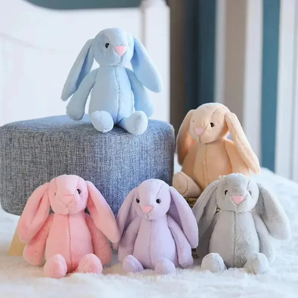 Απαλό λούτρινο κρεμαστό κουνέλι Bunnycat — συμπαγής σχεδιασμός με γέμιση, 10 Cm