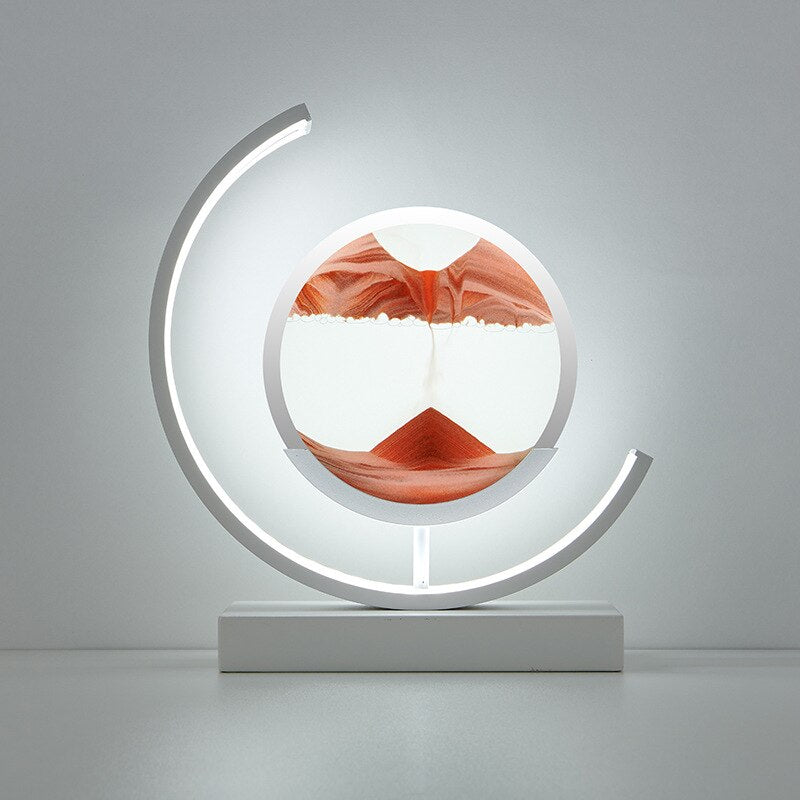 Stolní LED lampa Sandlight Quicksand — animovaná písková socha