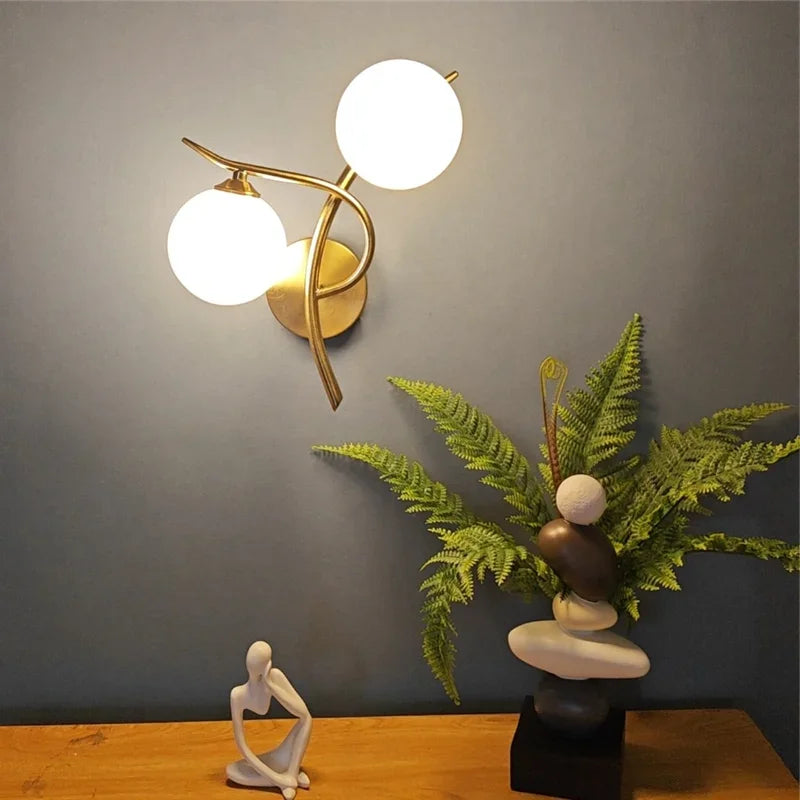 Lunara Wall Light | Nordic Dual Globe LED Design | Meowbutter