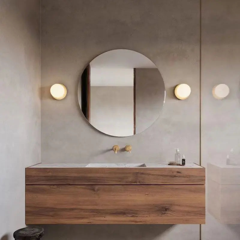 Lampada da parete in vetro Nordic Globe | Luce minimalista moderna per bagno e camera da letto | Meowbutter
