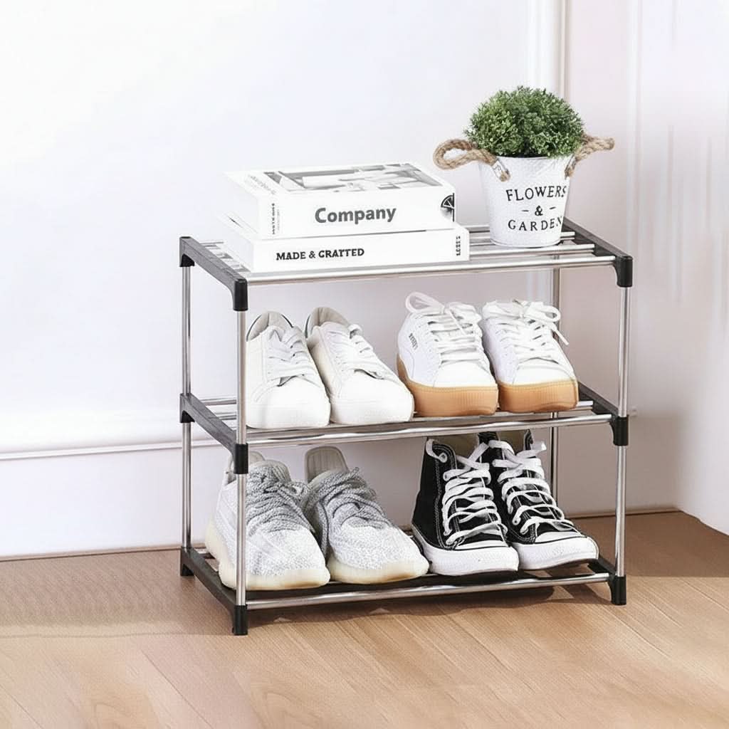 Haushalts-Schuhregal mit mehrstufigem Stauraum | meowbutter