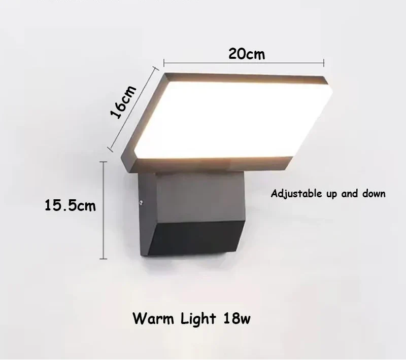 LumiFold Outdoor Wall Light | IP65 Waterproof & Motion Sensor Option | Meowbutter