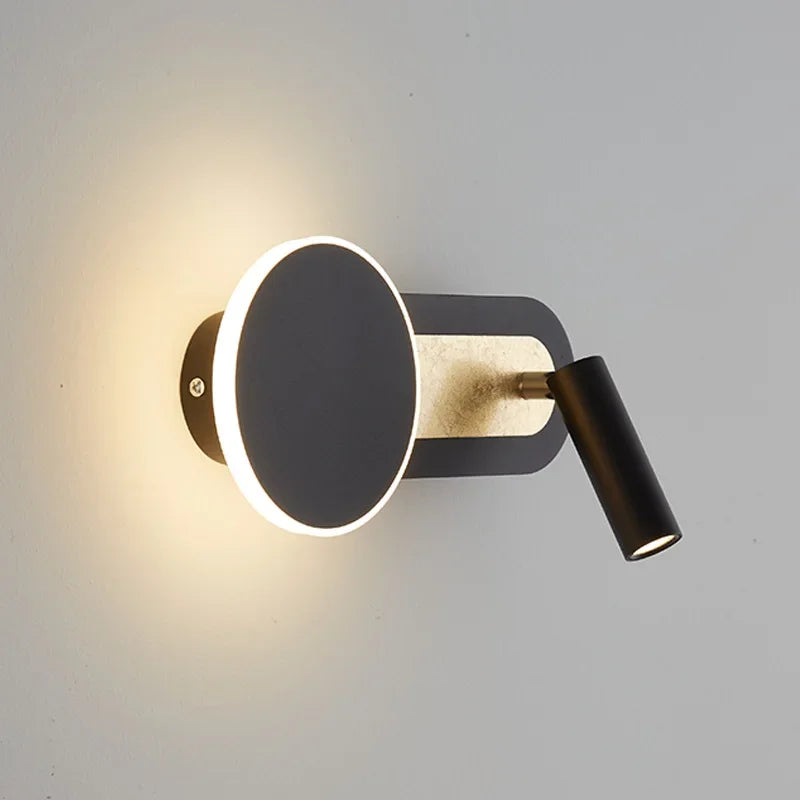 Nástěnné svítidlo HaloBeam — moderní severský design, dvojité LED, přisazená montáž