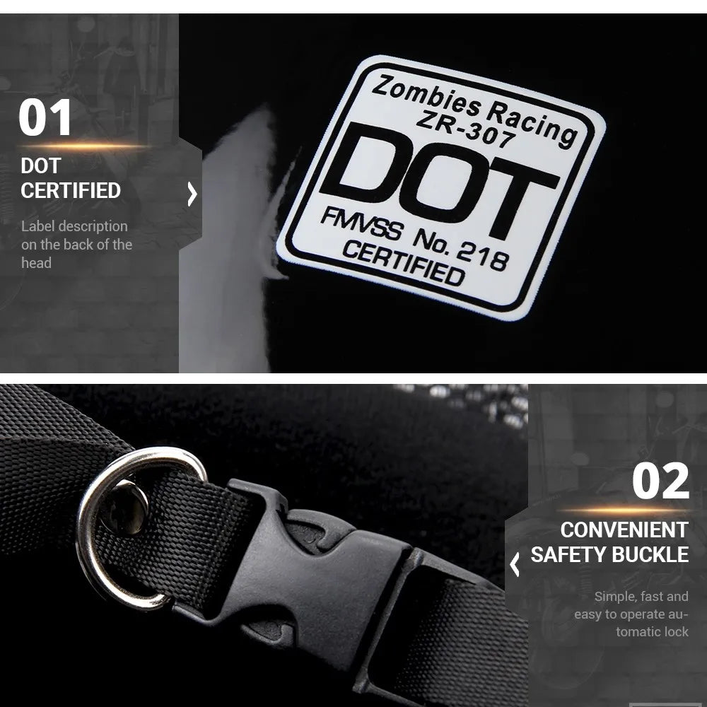 DOT Certification Half Helmet Retro Motorcycle - Meowbutter