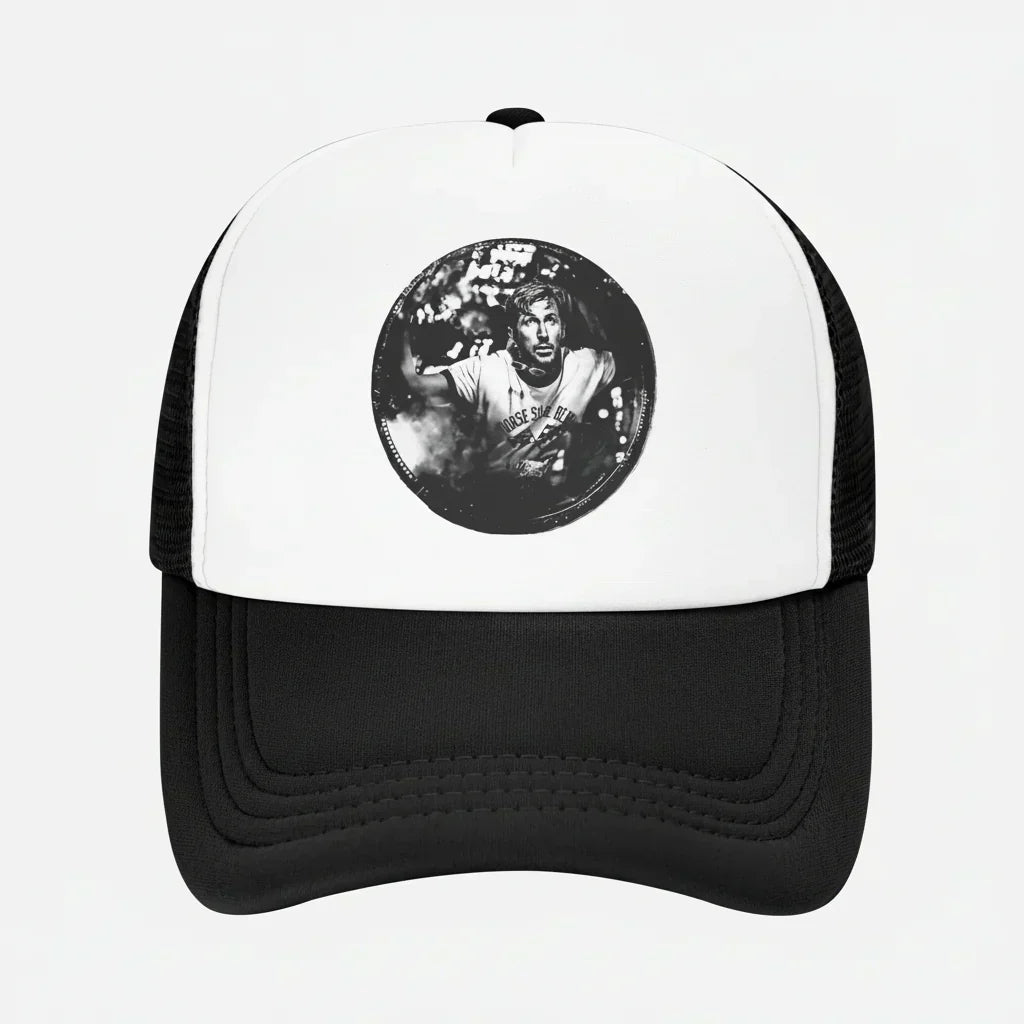 Project Rocky Structured Trucker Cap — Breathable Mesh Back, Adjustable Snapback Closure