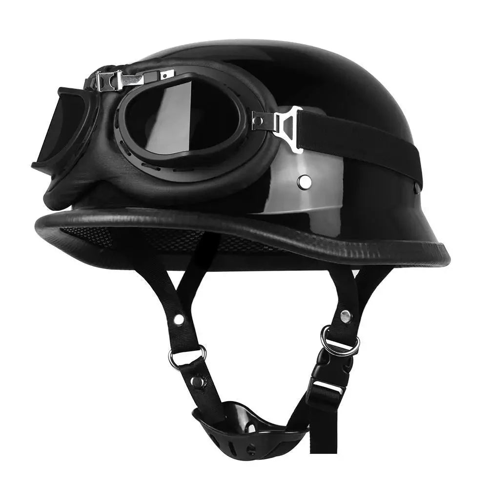 DOT Certification Half Helmet Retro Motorcycle - Meowbutter