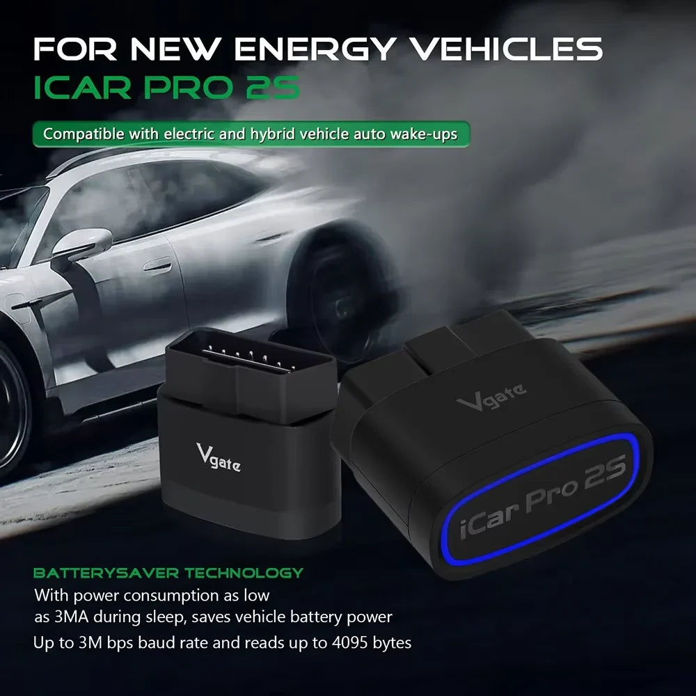 Scanner Bluetooth OBD2 - ELM327 V2.3 - Bluetooth 5.2 - Dati Motore in Tempo Reale - iOS e Android | meowbutter
