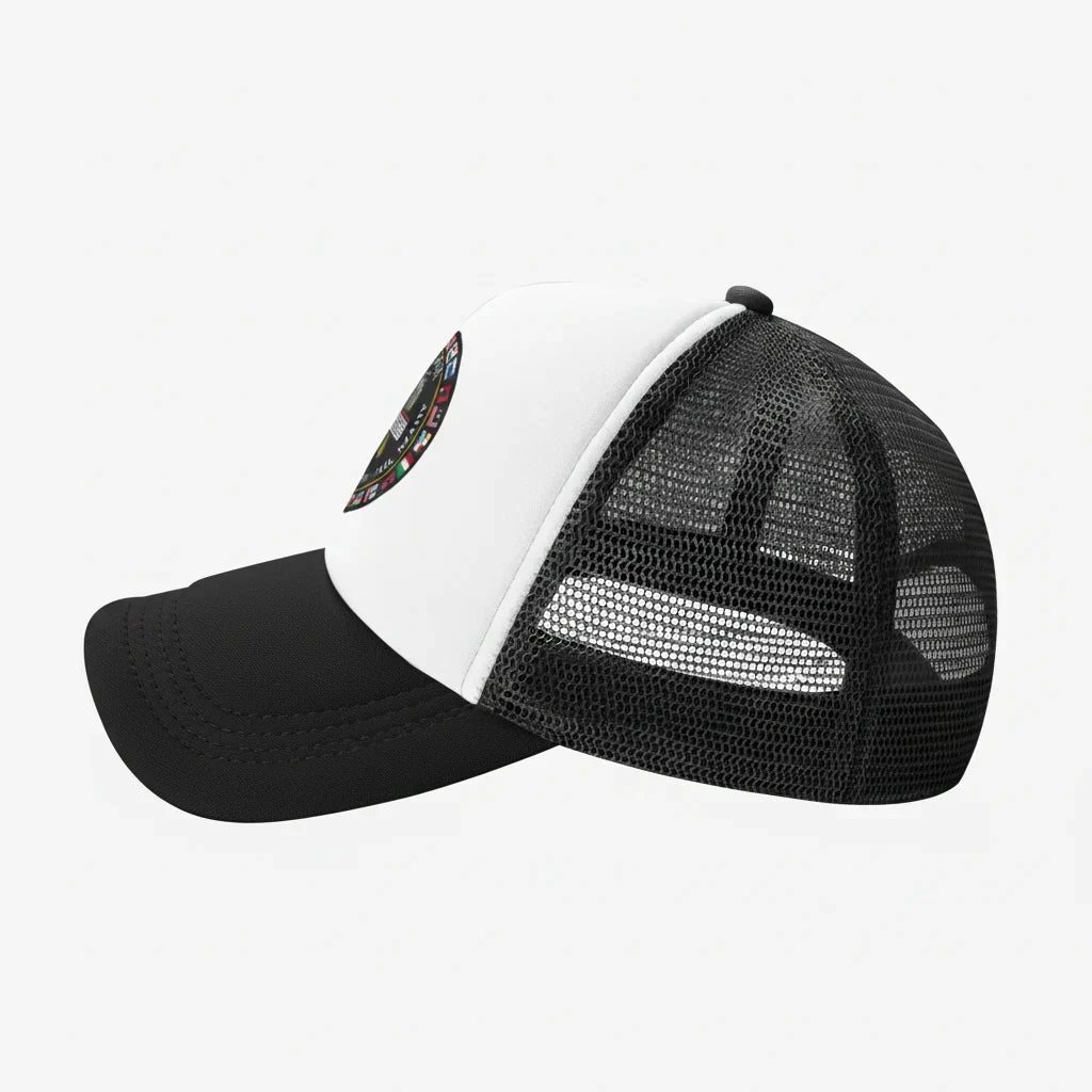 Project Rocky Structured Trucker Cap — Breathable Mesh Back, Adjustable Snapback Closure