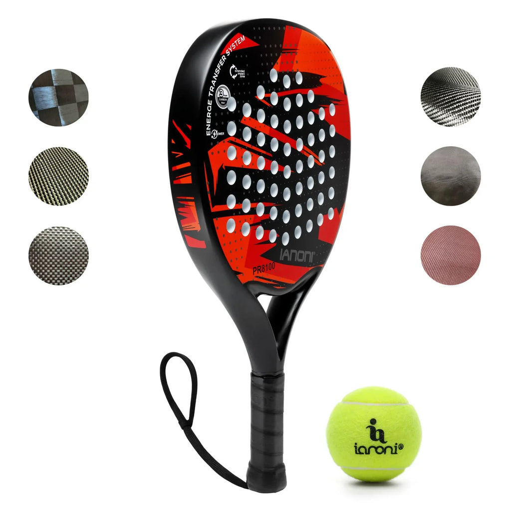 Carbon Fibre Padel Racket - Professional Design - Paddle Tennis Racket | meowbutter