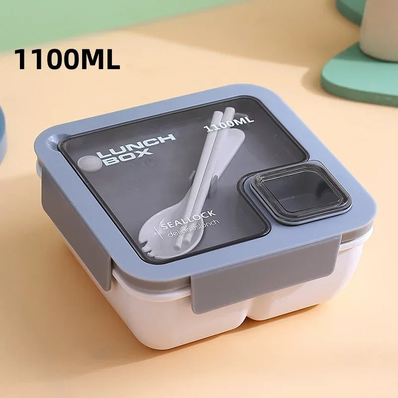 BentoGo 850ml Leakproof Lunch Box — Built-In Cutlery, Microwave and Dishwasher Safe
