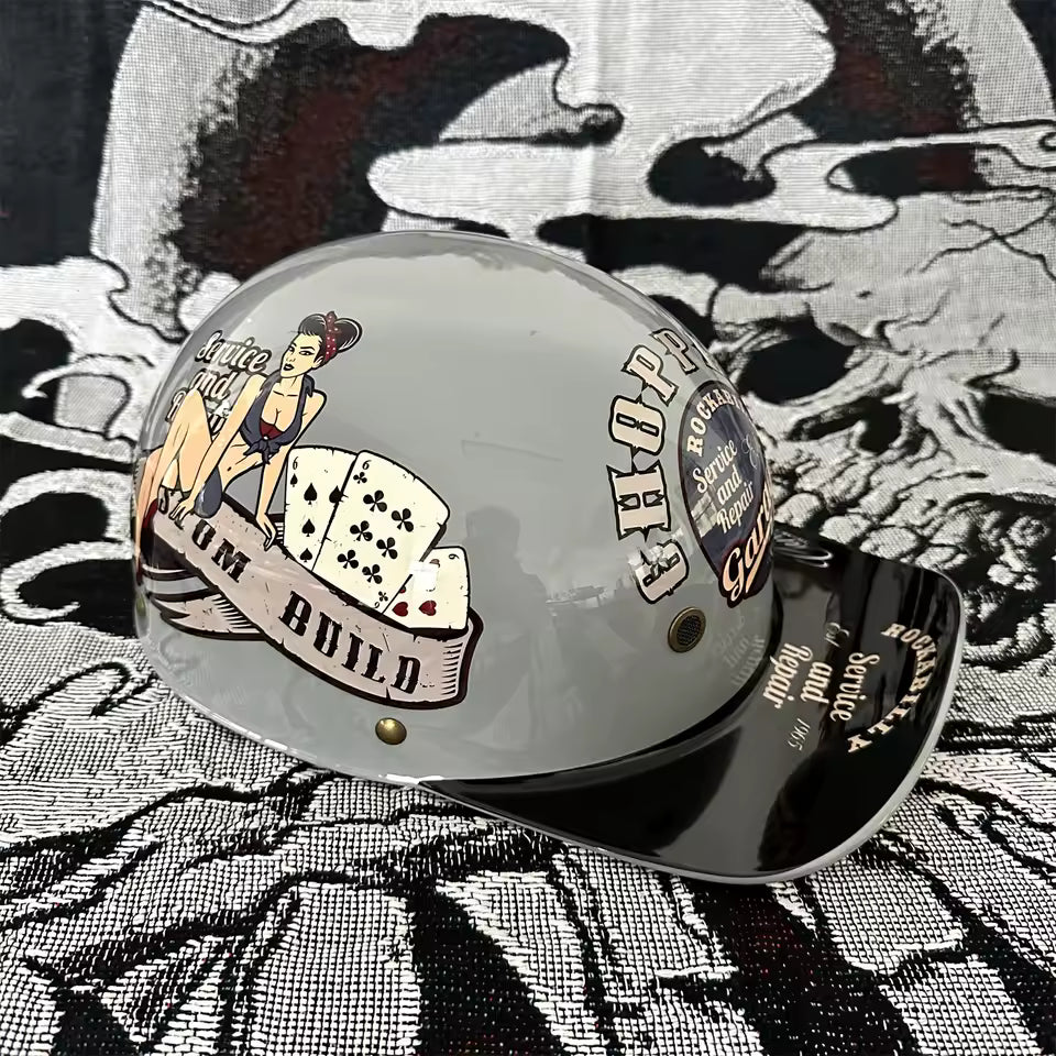Casco Mezzo Retro Anni '90 – Stile Vintage da Strada - Meowbutter