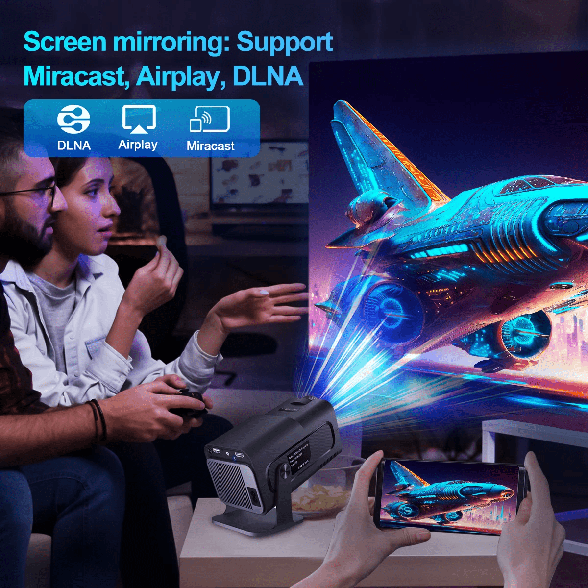 Smart Projector for Small Spaces & Big Entertainment