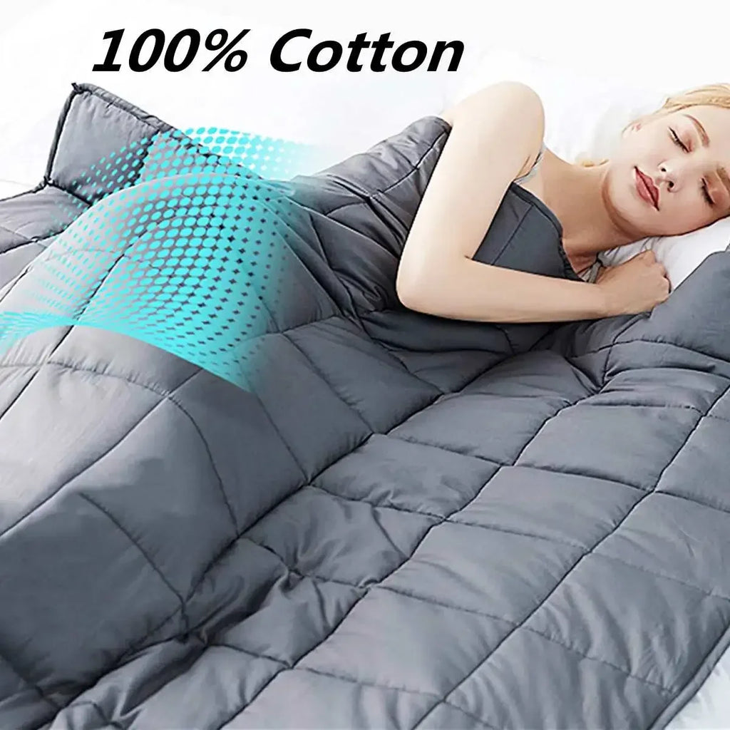 Weighted Blanket - 6 Sizes - Decompression Sleep Aid - Adults - Grey | meowbutter