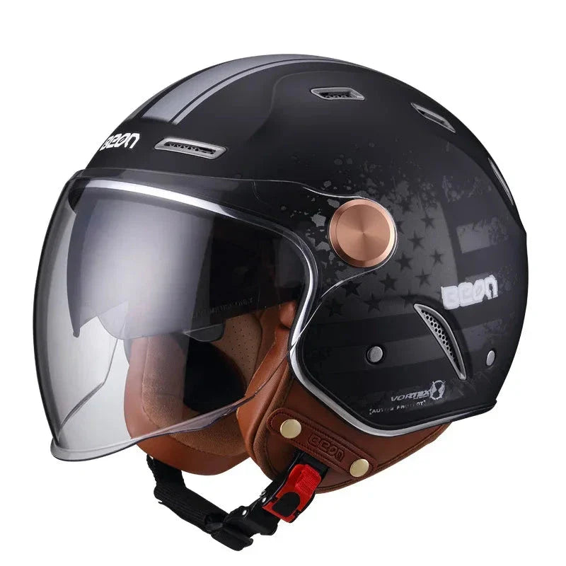 Casco de motocicleta retro - Meowbutter