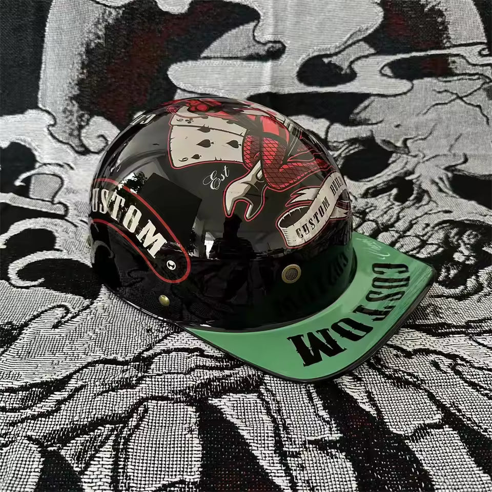 Casco Mezzo Retro Anni '90 – Stile Vintage da Strada - Meowbutter