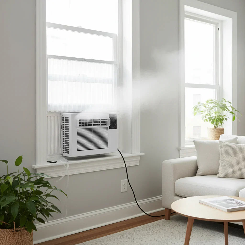 Tragbare Fensterklimaanlage — Kompaktes eigenständiges Kühlgerät
