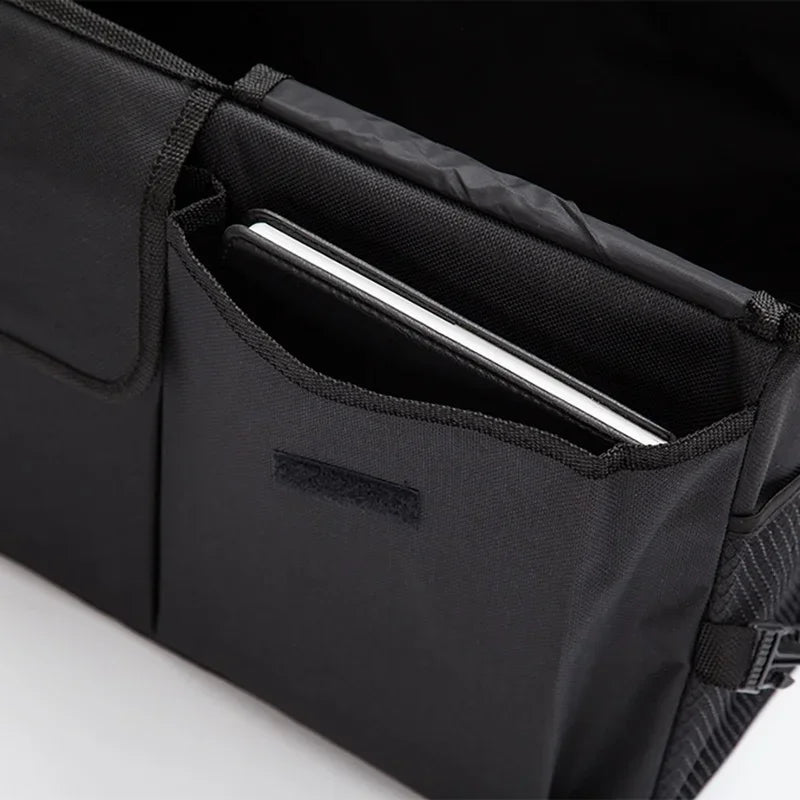 56L Collapsible Car Boot Organiser - 600D Oxford - 3 Compartments - Foldable & Waterproof | meowbutter