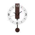 Minimalist Pendulum Wall Clock | Modern Acrylic & Wood Design | Meowbutter