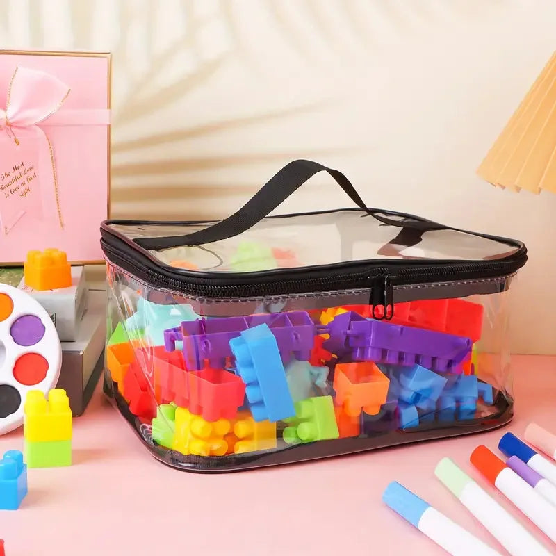 High Capacity Clear Mesh Storage Tote