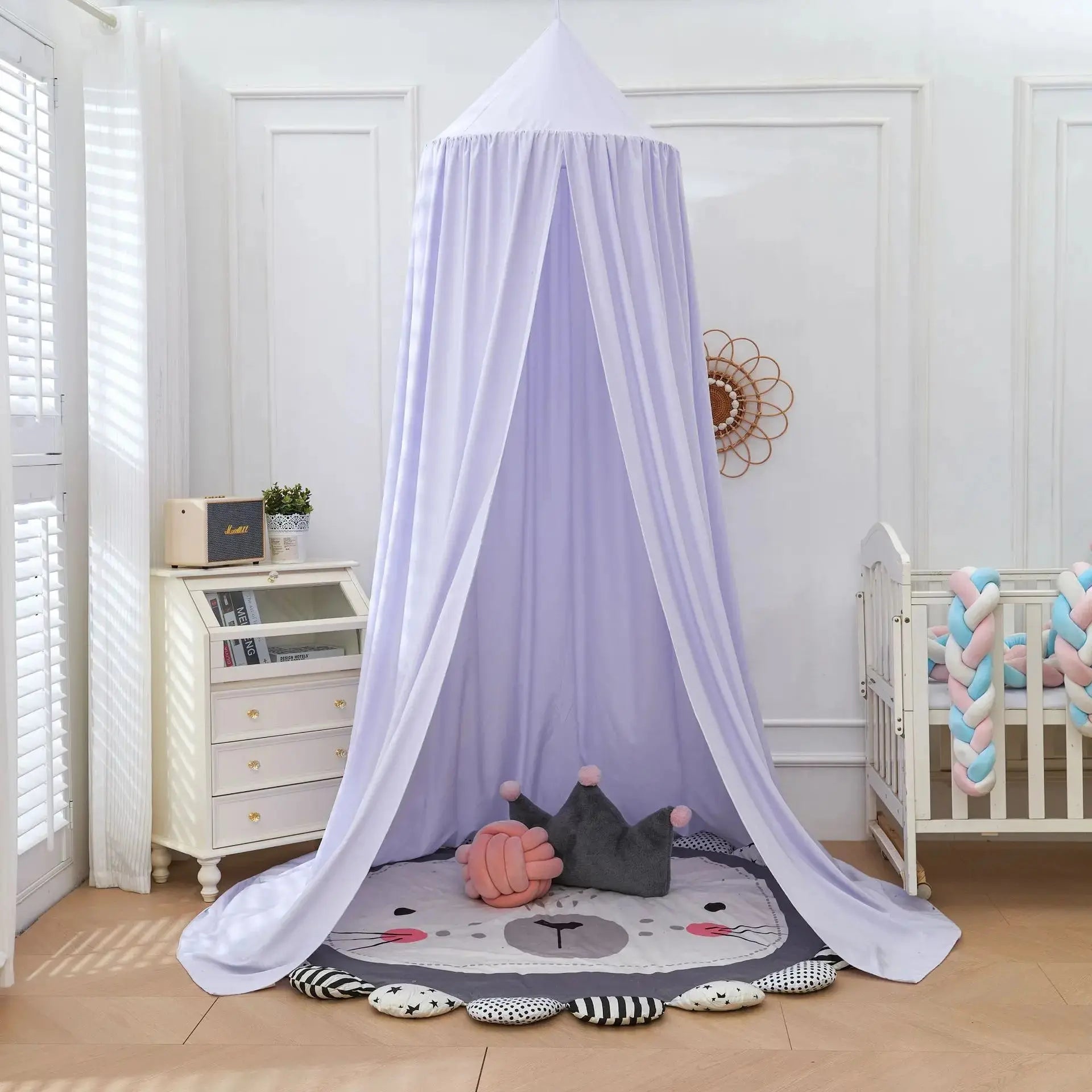 Kids Dome Bed Canopy Castle Style Mosquito Net Tent For Bedroom And Play