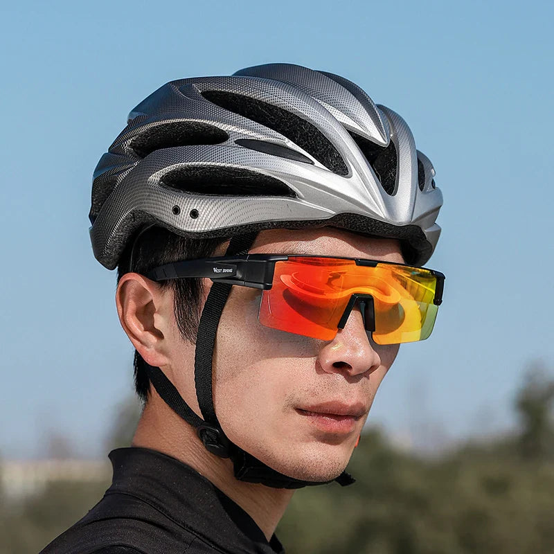 Óculos de Ciclismo WEST BIKING Fotocromáticos com Proteção UV400 - Meowbutter
