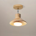 NordicWood Ceiling Lamp | Natural Timber Cone Design | Meowbutter