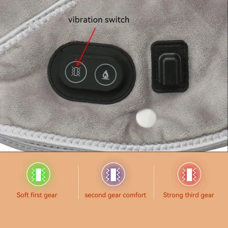 Vyhřívaný masážní přístroj na krk a ramena - USB 5V - 3 nastavení teploty 45-55°C - automatické vypnutí po 30-60 minutách | meowbutter