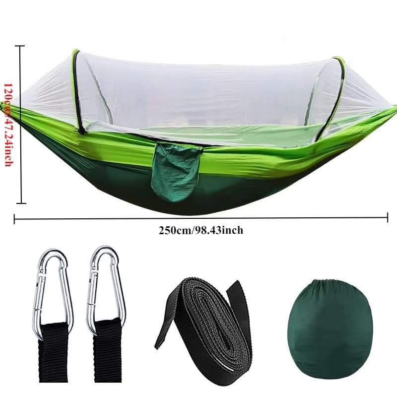 Camping Leisure Hammock with Mosquito Cover | meowbutter