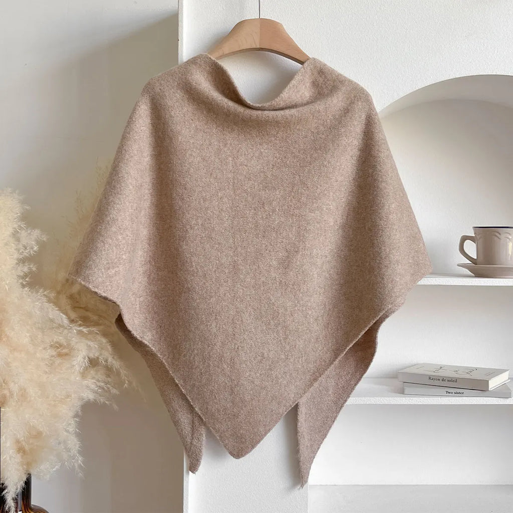 The Fleece Shawl With Elegant Draping And Lightweight Warmth