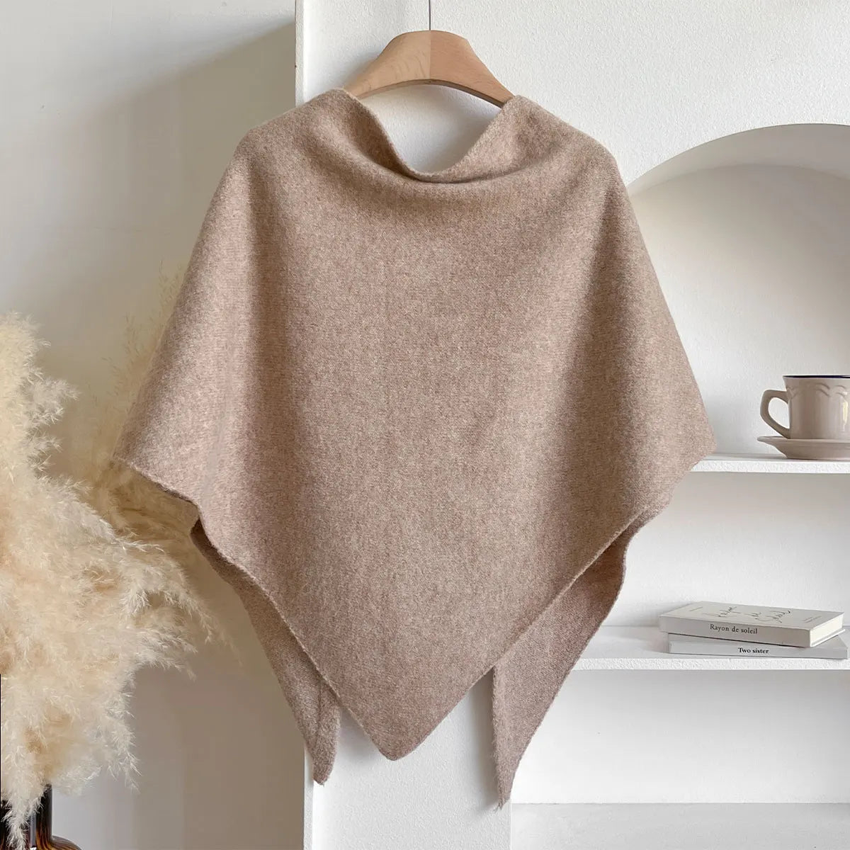 The Fleece Shawl With Elegant Draping And Lightweight Warmth