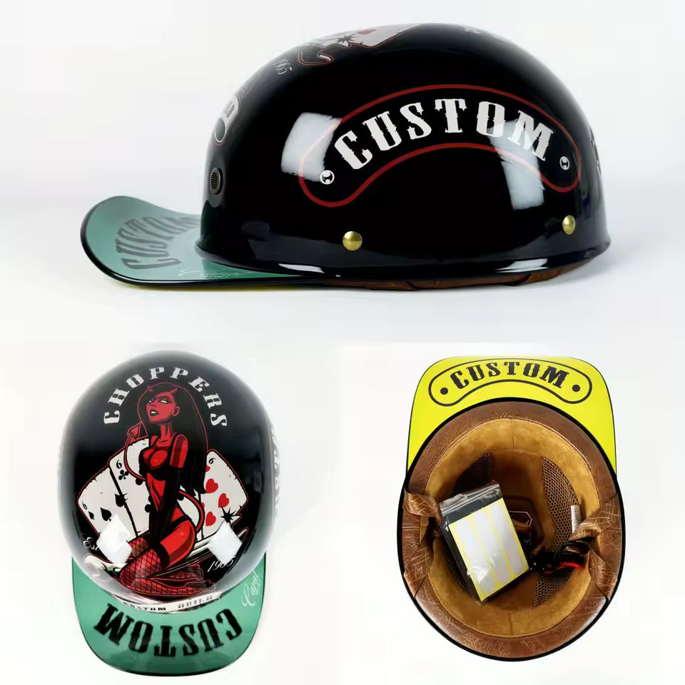 Casco Mezzo Retro Anni '90 – Stile Vintage da Strada - Meowbutter