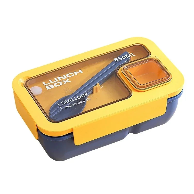 BentoGo 850ml Leakproof Lunch Box — Built-In Cutlery, Microwave and Dishwasher Safe