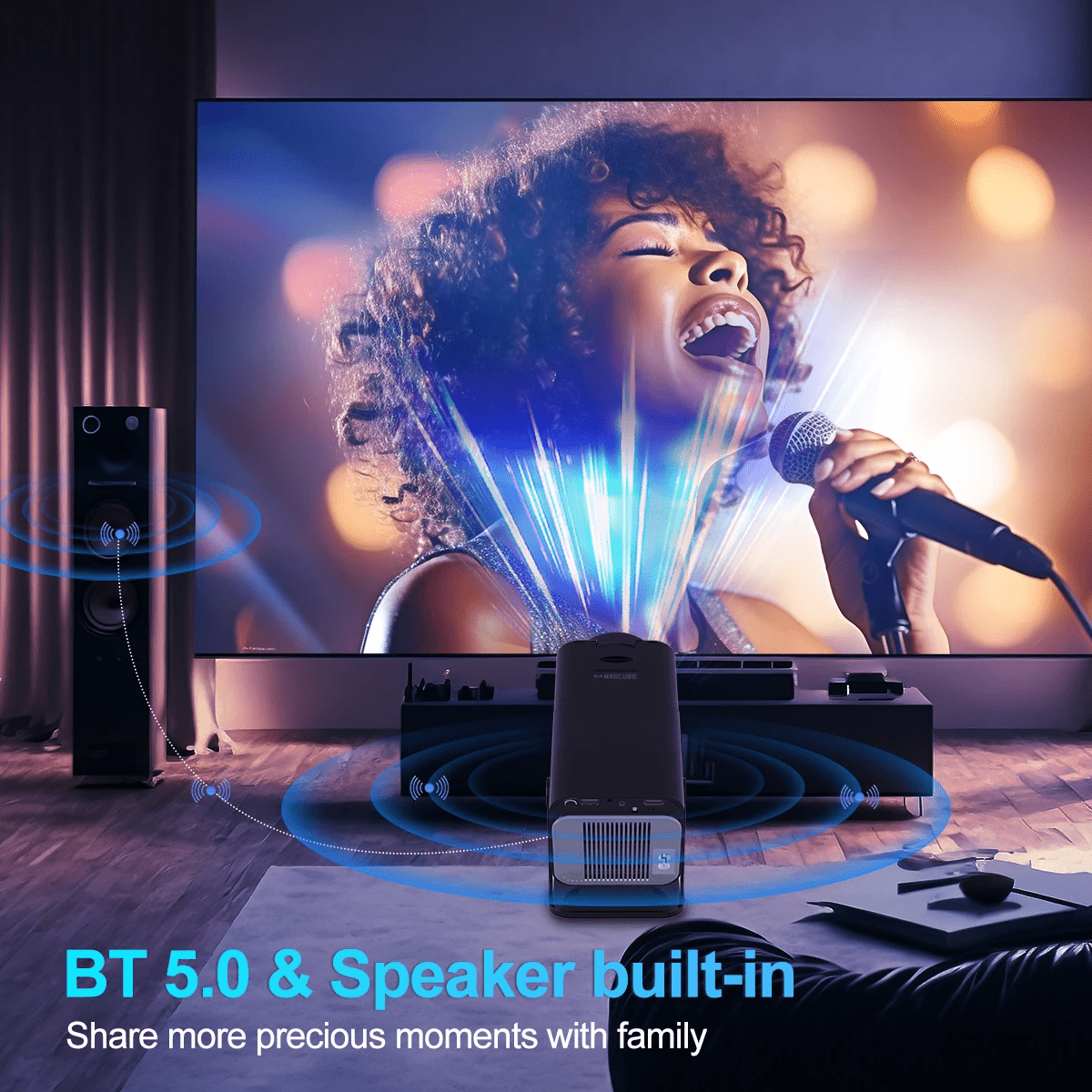 Smart Projector for Small Spaces & Big Entertainment