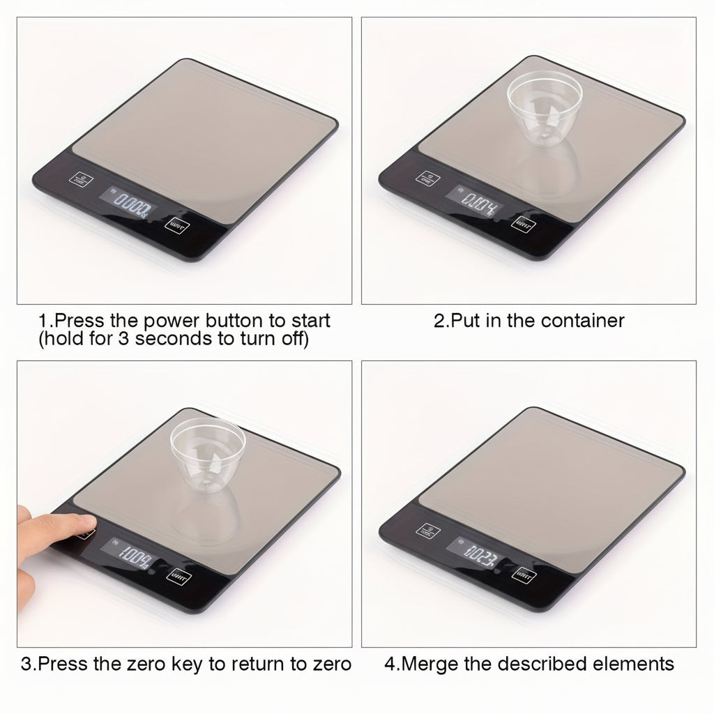 Digital Kitchen Scale — Stainless Steel Platform, 22 lb Capacity