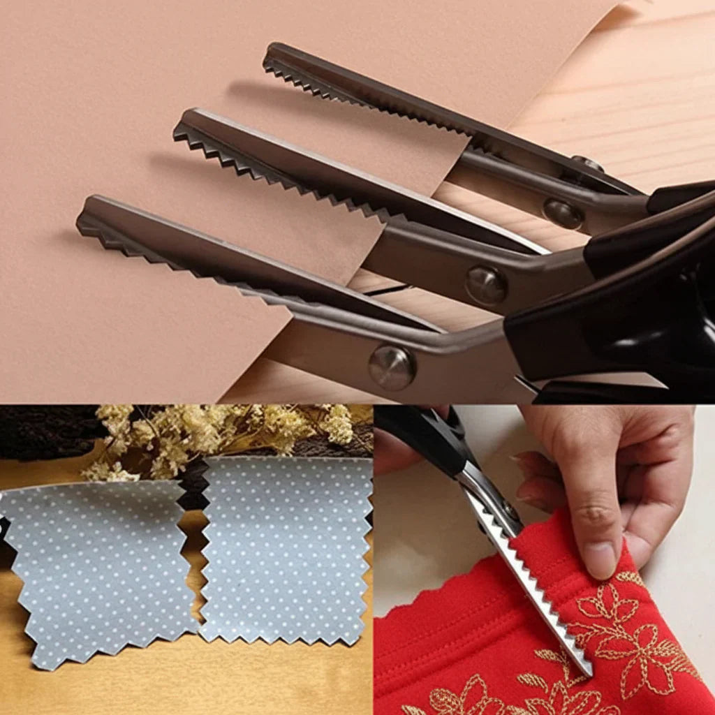 Pinking Shears Fabric Scissors Stainless Steel Sewing Crafts | Meowbutter